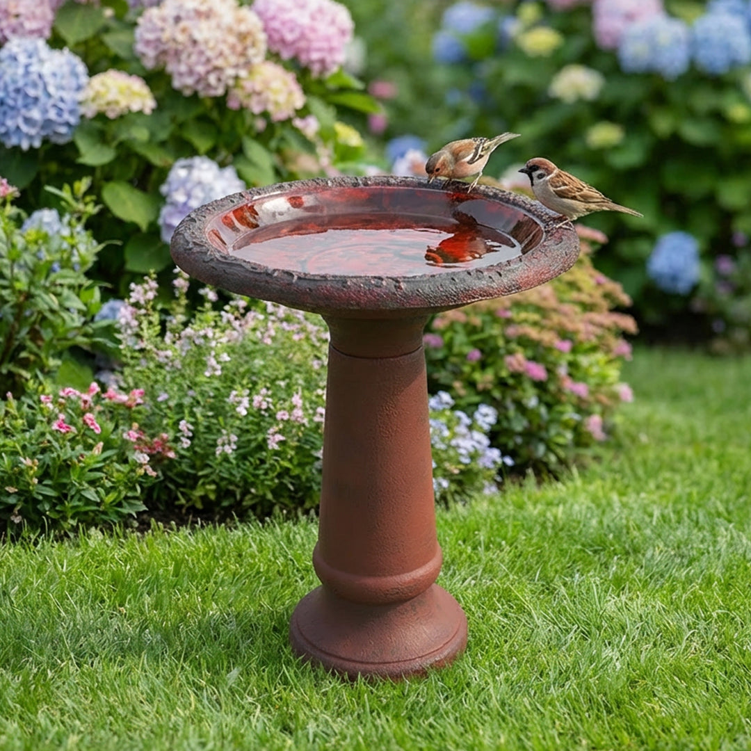Marbled Glaze Bird Bath