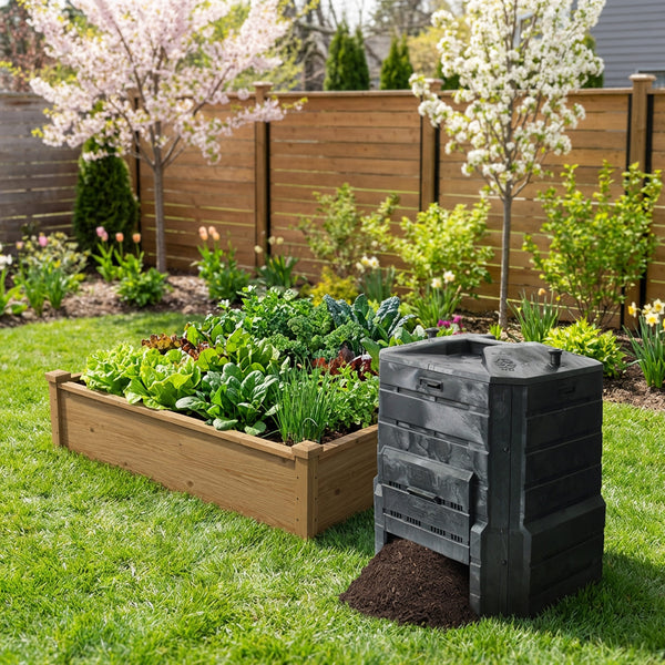 Soil Saver Composter + Raised Garden Bed Bundle