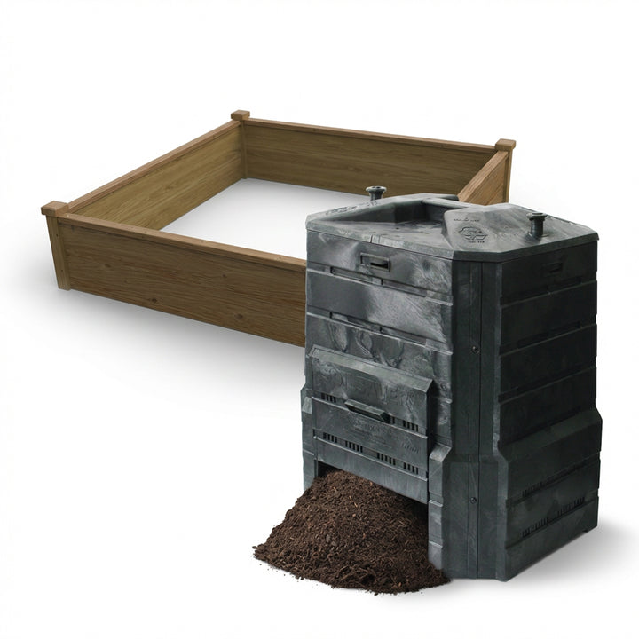 Soil Saver Composter + Raised Garden Bed Bundle
