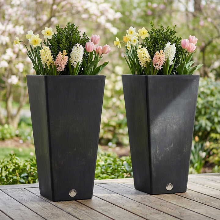 Square Planters, 2-Pack