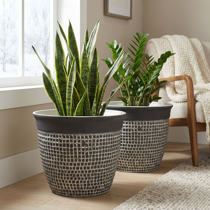 Acerra Mosaic Planter, 2 Pack