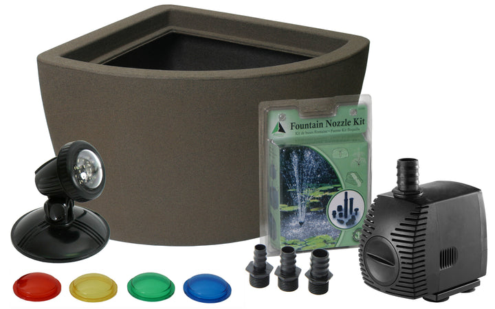 Hampton Balcony Pond Kit with Light